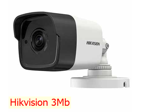 Camera HDTVI HD, HIKVISION DS-2CE16F1T-ITP 3.0Mp, thân, Vỏ nhụa, Camera Hikvision 3Mb