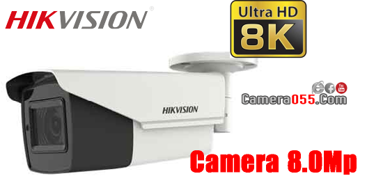 Camera HDTVI HD, HIKVISION DS-2CE19U7T-IT3ZF, độ phân giải 4K, 8Mp, thân, Vỏ kim loại