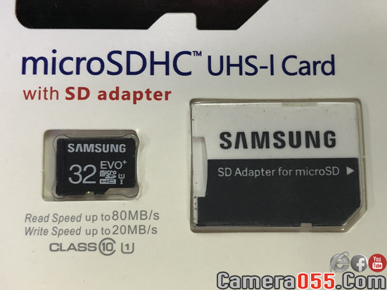 Thẻ nhớ Micro Samsung Evo PLus 32GB, tốc độ đọc 80mb/s, tốc độ ghi 20mb/s, thẻ nhớ cho camera quan sát, thẻ nhớ Samsung camera quan sát