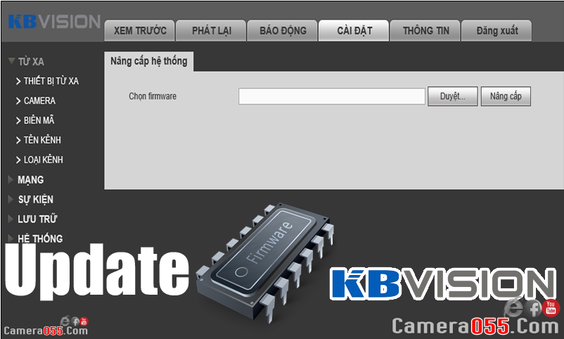 Video hướng dẫn Firmware đầu ghi KBVISION mới nhất | FirmwareKbvision