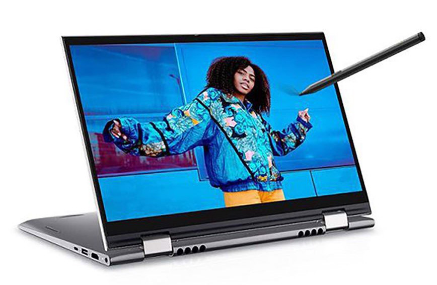 Laptop Dell Inspiron 14 5410 - P147G002ASL 2 in 1 Bạc (Cpu i7-1195G7, Ram 16gb DDR4, SSD 512Gb , 14 inch FHD, Touch, Vga 2Gb MX 350, Win10 + Office HS 19) màn hình cảm ứng