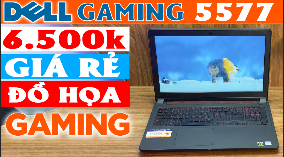 Laptop Gaming, Dell Inspiron 5577, Core i5 7300HQ, Ram 16 GB, SSD M2 256GB, HDD500GB,  VGA GTX 1050 4GB, 15.6' FHD, LAPTOP CŨ QUẢNG NGÃI #DELL5577 #DELLGAMING5577 #DELLINSPIRON5577