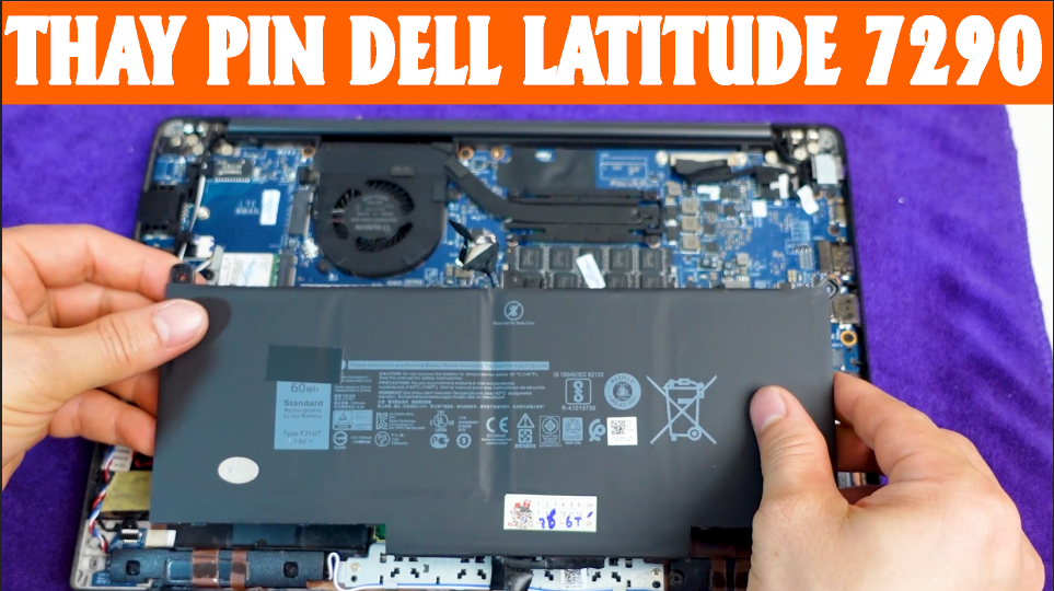 HƯỚNG DẪN THAY PIN DELL LATITUDE 7290 #THAYPINDELL7290 #THAYPINLAPTOP #THAYPINLAPTOPQUANGNGAI