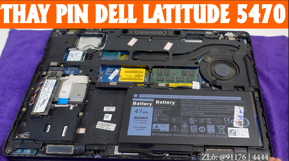 HƯỚNG DẪN THAY PIN DELL LATITUDE 5470 #THAYPINDELL5470 #THAYPINLAPTOP #THAYPINLAPTOPQUANGNGAI